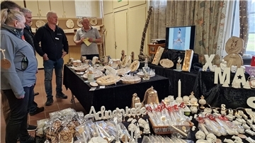Adventliches bei der Hobbyausstellzung.