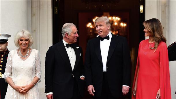 Trump meidet Öffentlichkeit bei Besuch in Großbritannien Es ist bereits der zweite Staatsbesuch Trumps in Großbritannien. Schon während seiner ersten Amtszeit wurde ihm der rote Teppich ausgerollt. (Archivfoto)