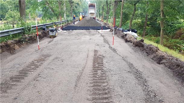 Bauarbeiten in der Ortsdurchfahrt Hymendorf (K65)