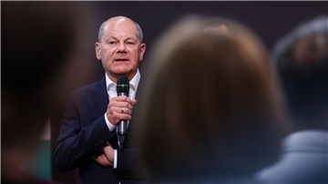Es sei das Ziel seiner Regierung, den Klimawandel aufzuhalten, so Olaf Scholz.