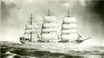 Segelschiff auf dem Meer