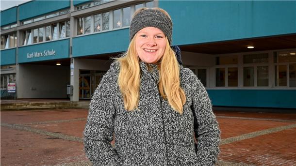 Eva Garms arbeitet an der Karl-Marx-Schule. 