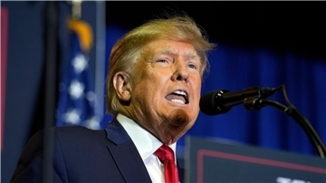 Ex-Präsident Donald Trump bei einer Wahlkampfveranstaltung.