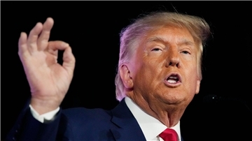Ex-Präsident Donald Trump bei einer Wahlkampfveranstaltung in Las Vegas.