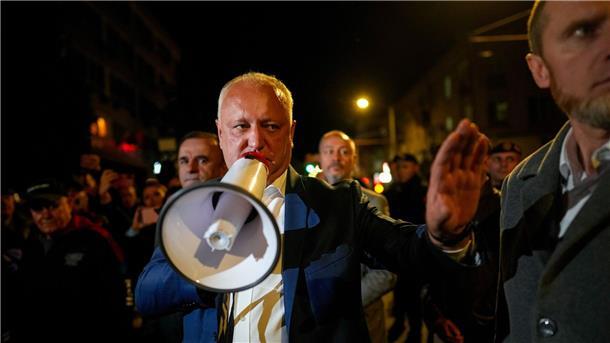 Ex-Präsident Igor Dodon kündigte noch vor Auszählung aller Stimmen Protest an.