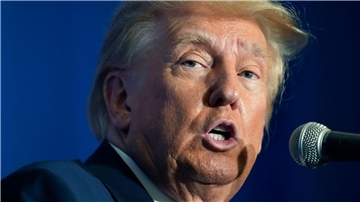 Ex-US-Präsident Donald Trump bei einer Veranstaltung im US-Bundesstaat New Hampshire.