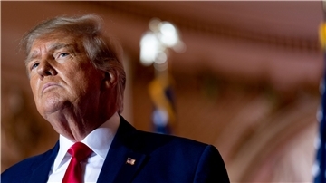 Ex-US-Präsident Donald Trump in seinem Anwesen Mar-a-Lago.