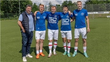 Matthias Janßen, René Schwarze, Niklas Weers, Sinan Ince und Julian Müller