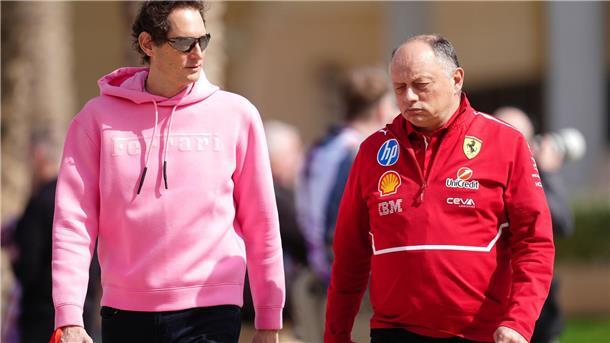 Gerüchte um Horner: Ferrari-Boss schreitet ein Ferrari-Boss John Elkann gibt ein klares Bekenntnis zu Teamchef Fred Vasseur ab.