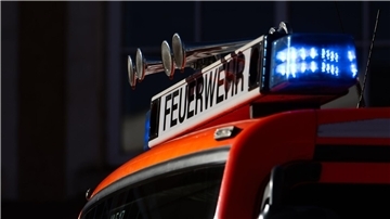 Feuerwehr und Polizei sind mit einem Großaufgebot vor Ort in Frankenthal.
