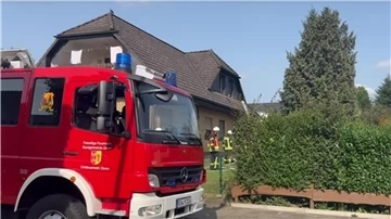 Feuerwehreinsatz in Zeven.