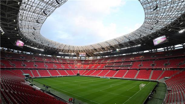 Finalstadion in Budapest: die Puskas-Arena. (Archivbild)