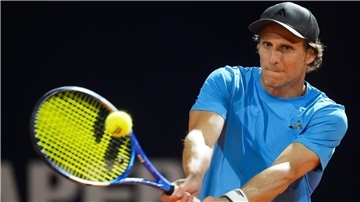 Forláns erster Auftritt als Tennis-Profi. 