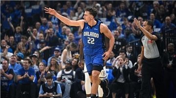 Franz Wagner (22) überragte für die Orlando Magic gegen die Brooklyn Nets als bester Werfer der Partie mit 29 Punkten.