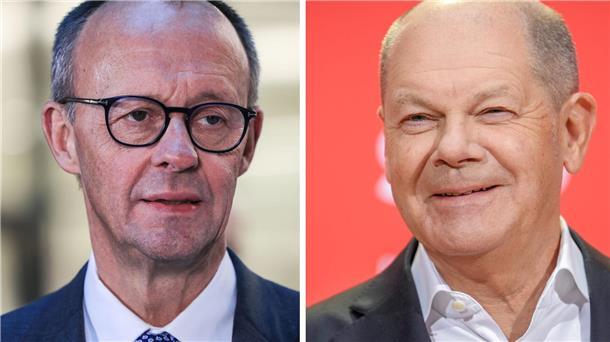 Kanzler Olaf Scholz kommt nach Bremerhaven, Friedrich Merz nach Bremen Friedrich Merz, Kanzlerkandidat der CDU und Bundeskanzler Olaf Scholz besuchen vor der Wahl das Land Bremen.
