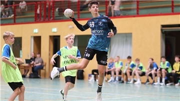 Handballspiel der männlichen Jugend C der HSG Unterweser