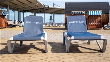 Freizeitareal mit Watt‘n Bad und (Hunde-)Strand in Dorum-Neufeld.