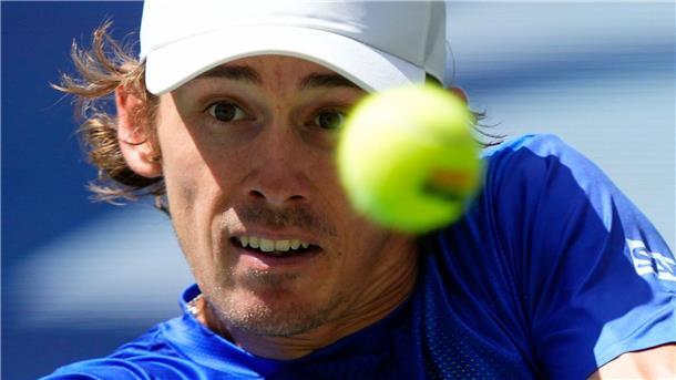 Nach Nervenspiel: Zverev-Bezwinger im US-Open-Halbfinale Für ihn ist Schluss: Der Australier Alex de Minaur schied im Viertelfinale aus.