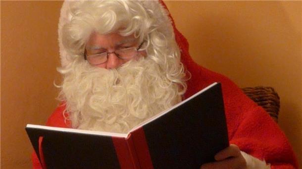 Lüder Korff in seinem Weihnachtsmannkostüm