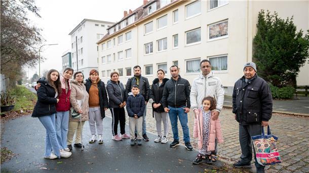 Geflüchtete bangen in der Hansastraße um ihre Wohnungen.