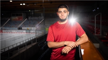 Georgiy Saakyan von den Fischtown Pinguins ist einer der Förderlizenzspieler, die auch für die Eispiraten Crimmitschau spielen.