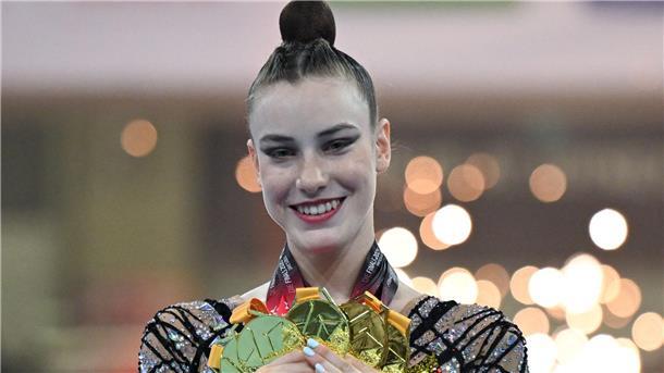 Gymnastik-Königin Varfolomeev: „Ich bin immer noch Darja“ Gewinnt Darja Varfolomeev auch bei den Weltmeisterschaften wieder fünfmal Gold?
