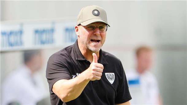 Münster-Coach verspricht: Werden über uns hinauswachsen Glaubt an die Pokal-Überraschung gegen Stuttgart: Münsters Coach Hildmann.