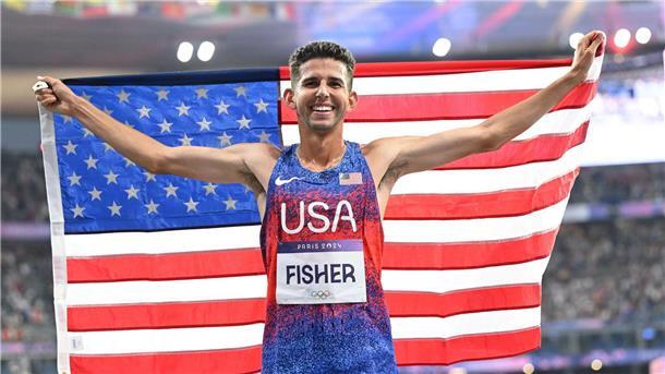 Hallen-Weltrekord: Fisher knackt 21 Jahre alte Bekele-Zeit Grant Fisher wurde bei den Sommerspielen in Paris Dritter über die 10.000 Meter.