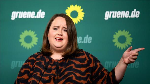 Grünen-Chefin Ricarda Lang machen die Umfrageergebnisse für die AfD Sorgen.