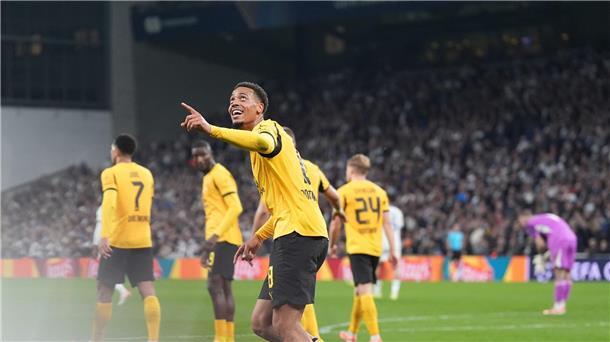 Nmecha in Dortmund: Wirbel auf und neben dem Platz Grund zum Jubeln: Felix Nmecha war der Matchwinner.