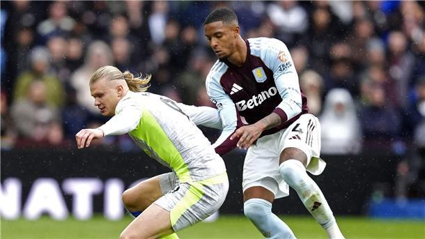 Arsenal baut Führung aus - Man City patzt bei Aston Villa Haalands Treffer (l.) zählte nicht.
