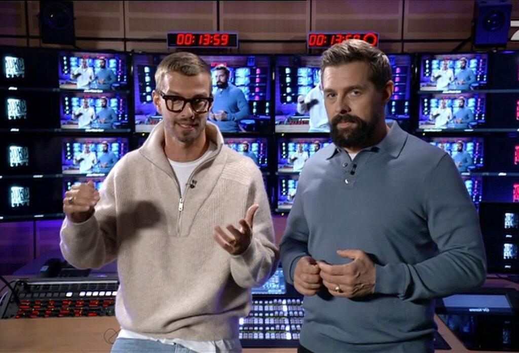 Haben ihre Sendezeit genutzt, um auf die Europawahl am 9. Juni aufmerksam zu machen: das Moderatoren-Duo Joko Winterscheidt (l) und Klaas Heufer-Umlauf.