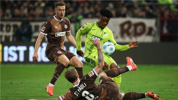 Hart umkämpftes Kellerduell zwischen dem FC ST. Pauli und der TSG Hoffenheim. 