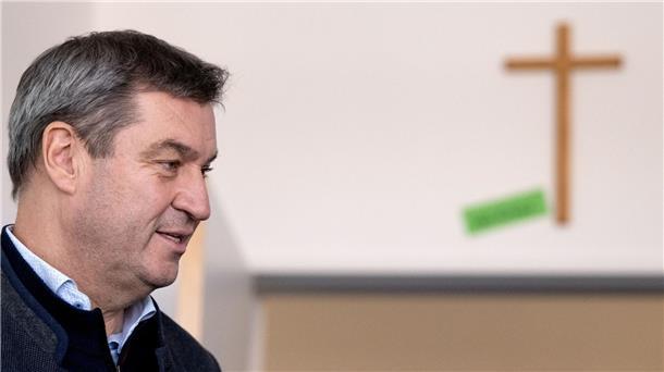 Bundesgericht verhandelt über Söders Kreuzerlass Hat erlassen, dass in jedem staatlichen Gebäude in Bayern ein Kruzifix hängen muss: Ministerpräsident Markus Söder.