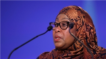 Hat sich bisher nicht zur Forderung geäußert: Tansanias Präsidentin Samia Suluhu Hassan.