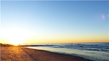 Sonnenuntergang am Strand