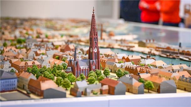 Historisches Modell Bremerhavens.