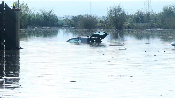 Hochwasser nach heftigen Regenfällen im November 2023 in der Toskana.