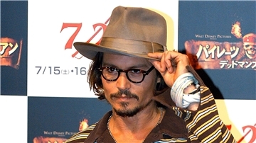 Hollywood-Schauspieler Johnny Depp 2006 in Tokio.