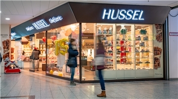 Blick in die Hussel-Filiale.