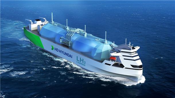 Rendering eines Wasserstoff-Tankers