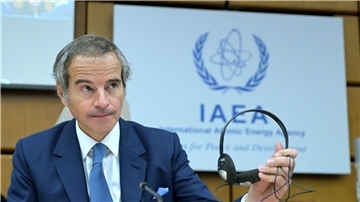IAEA-Generaldirektor Rafael Grossi. Die Internationalen Atomenergiebehörde hat einen Bericht zur Uran-Anreicherung im Iran veröffentlicht (Archivbild).