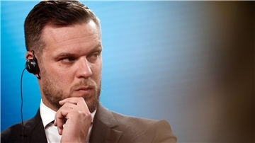 „Ich wünschte, ich müsste nicht noch einen Tag länger warten, bis Panzer geliefert werden“: Gabrielius Landsbergis (Archivbild).