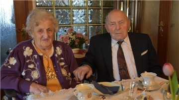 Seit 75 Jahren verheiratet.