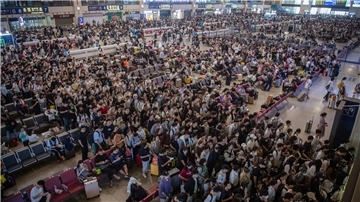 Im Bahnhof Hankou in Wuhan ist der Boom des Inlandstourismus besonders gut zu sehen.