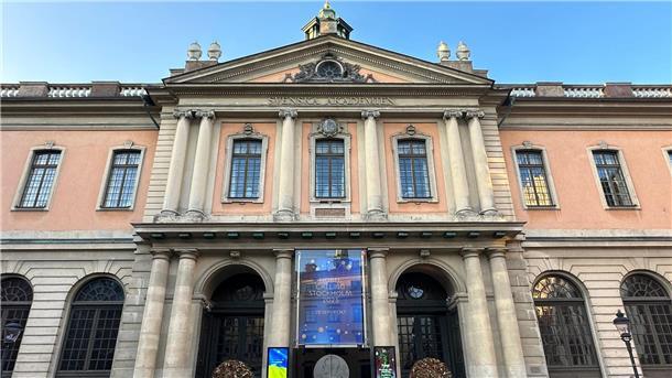 Große Preise, große Namen - Die Nobelpreis-Saison beginnt Im ersten Stockwerk dieses Gebäude wird der Literaturnobelpreisträger verkündet. (Archivbild)