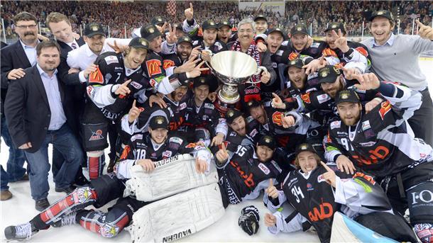 Im Jahr 2014 feierten die Pinguins die Meisterschaft in der DEL2.