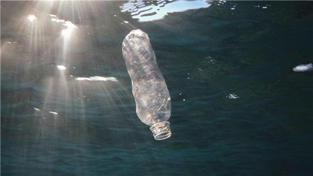 Winzige Plastikteilchen überall Im Meer sorgen Salzwasser und Sonnenstrahlen dafür, dass sich winzige Teile vom Plastikmüll blösen.