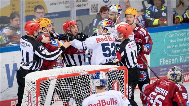 Im Spiel zwischen den Fischtown Pinguins und München ging es rau zur Sache.