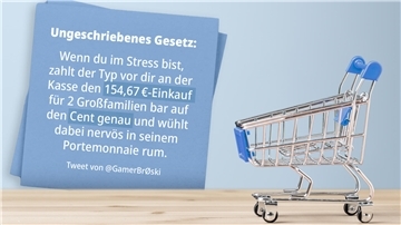 Im Supermarkt erlebt man so einiges...